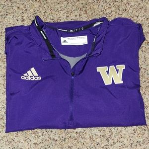 Adidas Official Washington Huskies Purple Quarter Zip